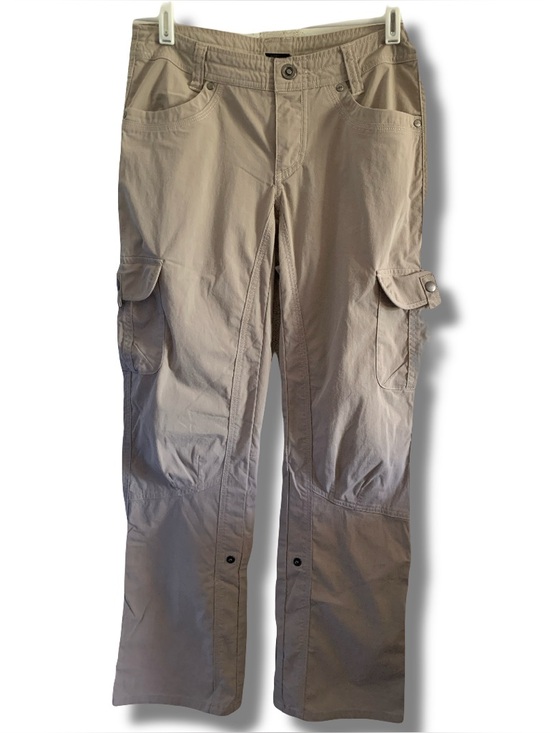 Kuhl Pants - Kuhl Women’s Legendary Roll-Up Snap Cargo Hiking Pants Khaki Size 4 Short